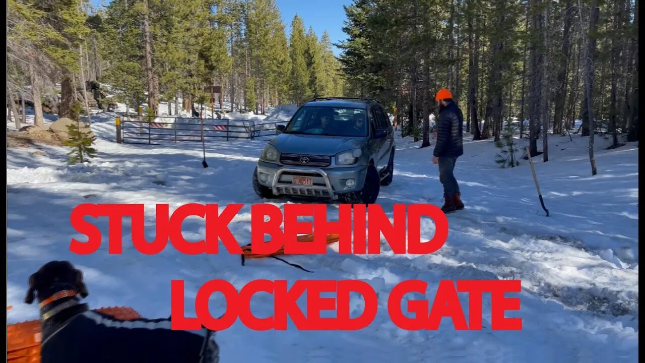 Stuck Toyota behind locked gate