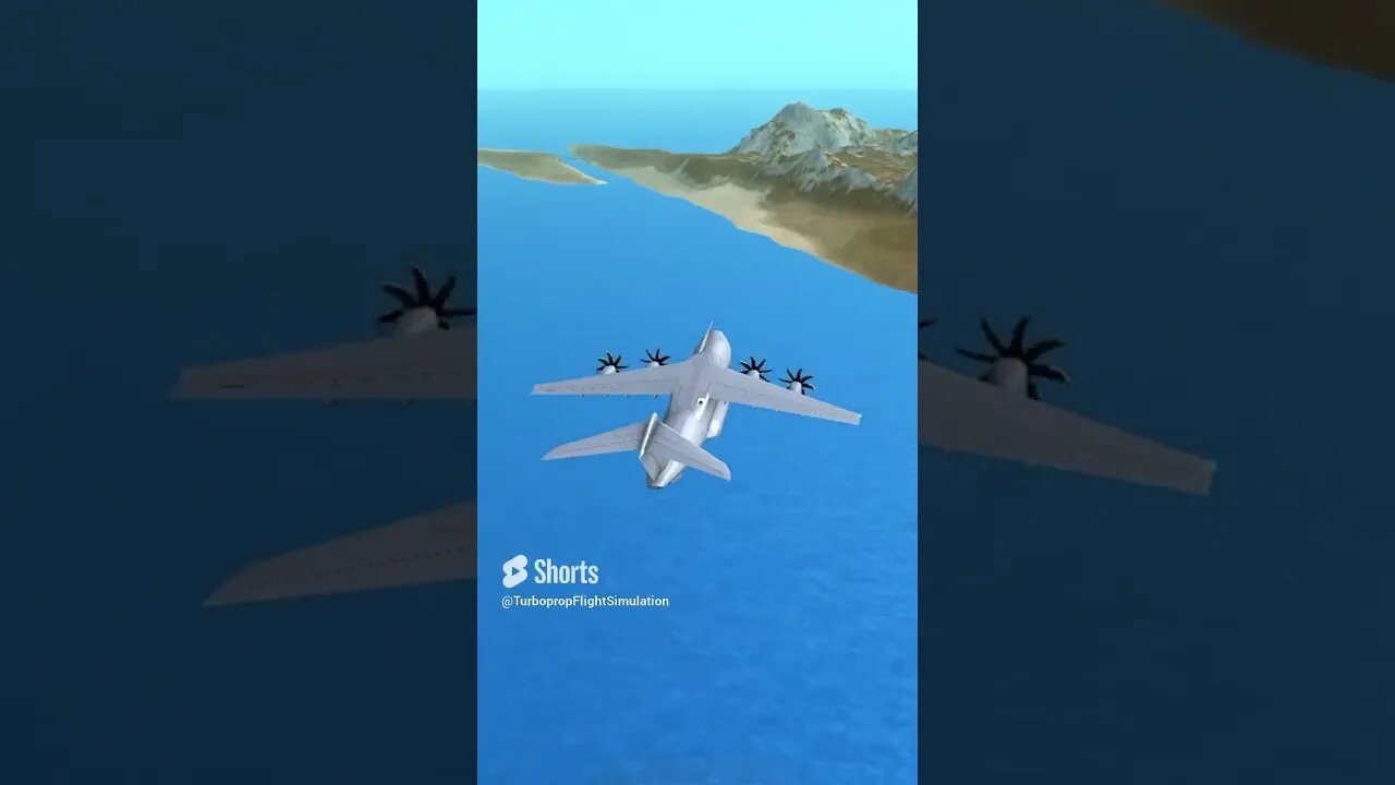 Landing in the village | Turboprop Flight Simulator #shorts