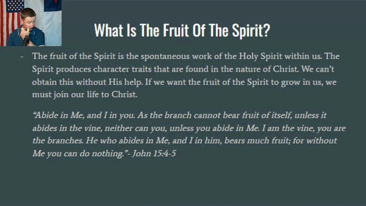 What Is The Fruit Of The Spirit | NTAM | CH6 L2 | Addiction Recovery Ministry | One Step To Freedom