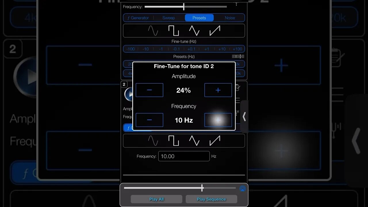 #FREQUENCY TONES #cautions #HALF #VOLUME