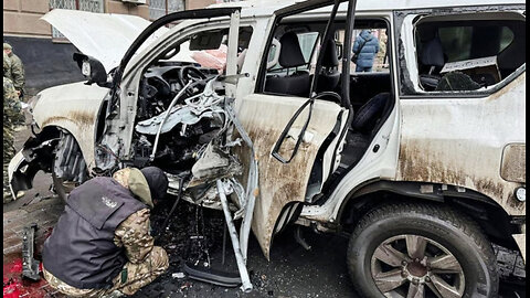 The car of head of the colony where Ukrainian prisoners were kept is blown up in Donetsk