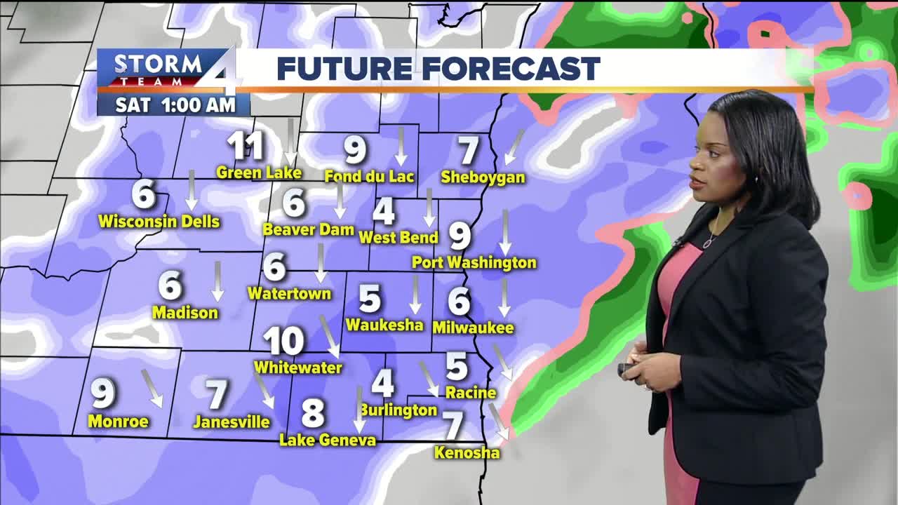 Several inches of snow expected across next couple days