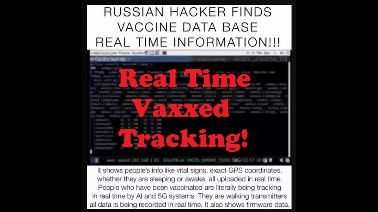 Russian hacker finds ๐๐๐database with real time information!!