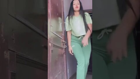 Green jeans #shorts