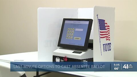 Last-minute options to cast absentee ballots