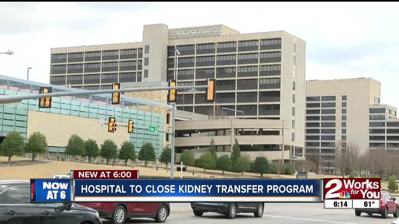 St. Francis to close kidney transfer program