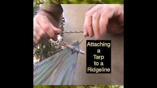 Attaching a Tarp to a Ridgeline