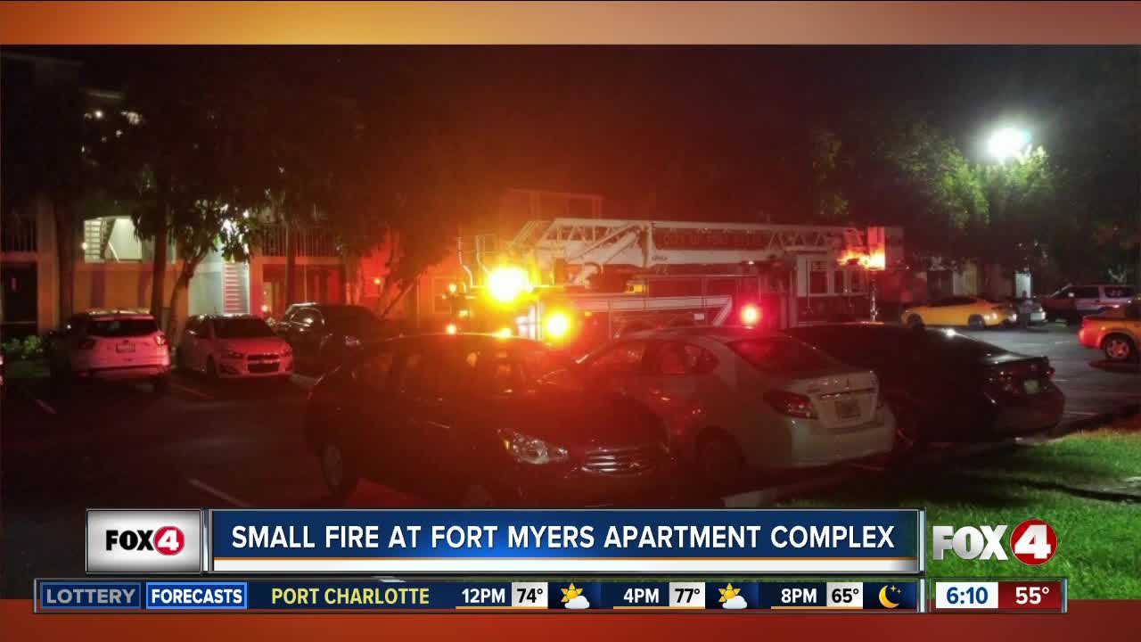 Small fire at a Fort Myers apartment complex Sunday night