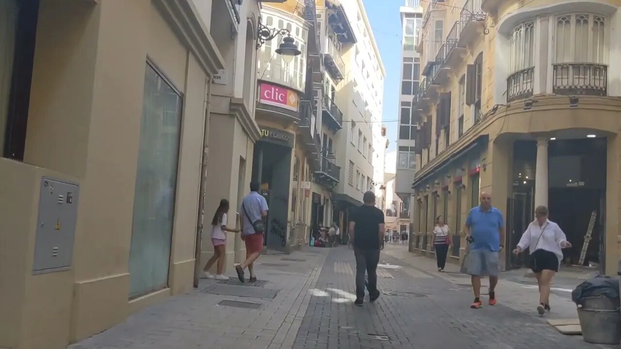 Malaga Centro City Streets - Spain City Walk in the Morning