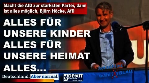 Macht die AfD zur stärksten Partei, dann ist alles möglich, Björn Höcke, AfD