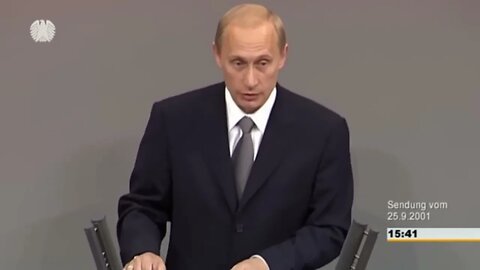 Putin | Sensationelle Rede der ausgestreckten Hand vom 25.09.2001 im Deutschen Bundestag