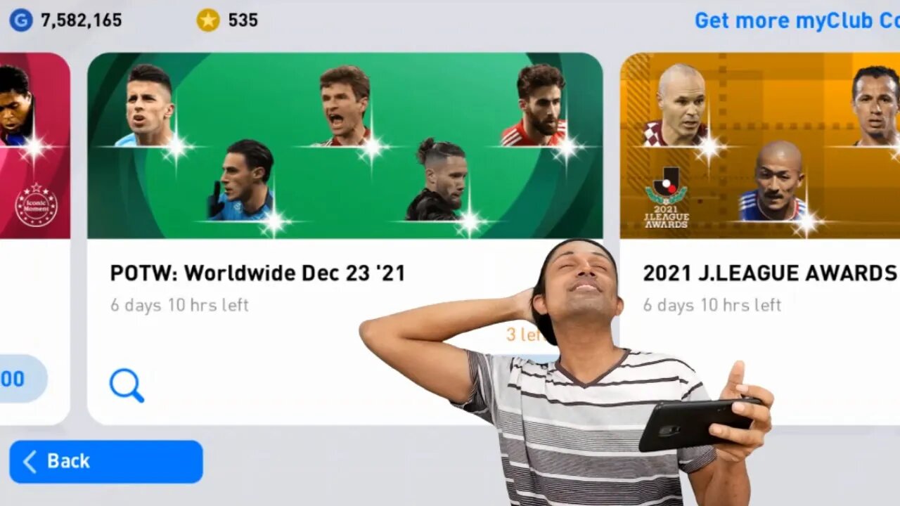 POTW: Worldwide Dec 23 '21 PACK OPENING | PES 2021 MOBILE