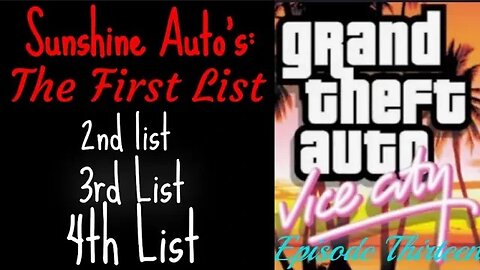 Grand Theft Auto: Vice City [E13] Sunshine Auto's