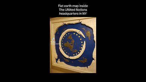 Flat Earth map inside UN HQ