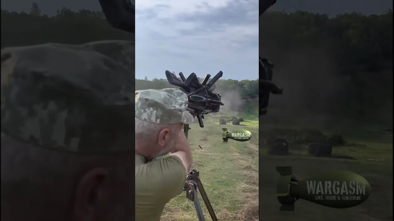 A Ukrainian creation using six AK-47s