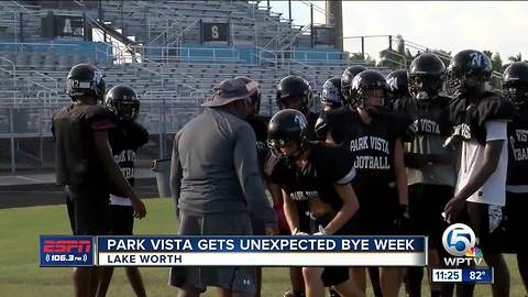 Park Vista deals with unexpected bye week