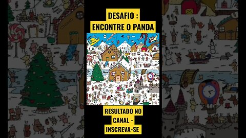 DESAFIO ENCONTRE O PANDA #desenho #desenholivre #shorts #desenhofacil #desenhofofo