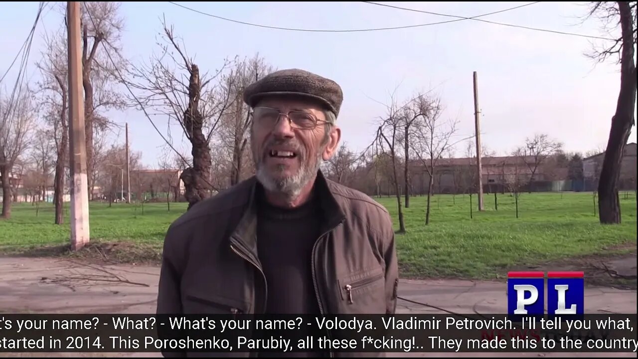 Patrick Lancaster interviews a citizen of Mariupol' and this is what he said.