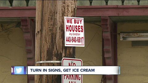 Only in Cleveland: Take down sign from predatory home buyer, get free ice cream