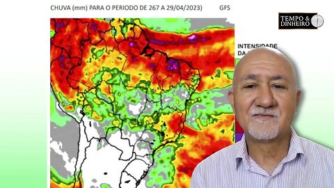 Muita chuva no oeste do Paraná e Santa Catarina e a chuva chega na região do café de MG