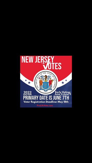 New Jersey Voter Registration Deadline and Primary Date