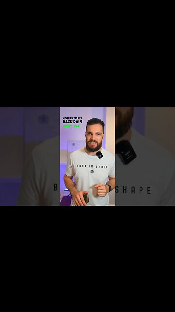 4 Steps To Fix Back Pain (Part 2) #Shorts