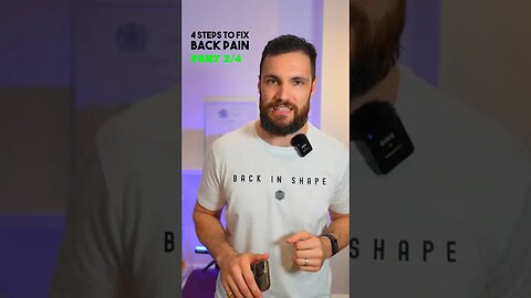 4 Steps To Fix Back Pain (Part 2) #Shorts