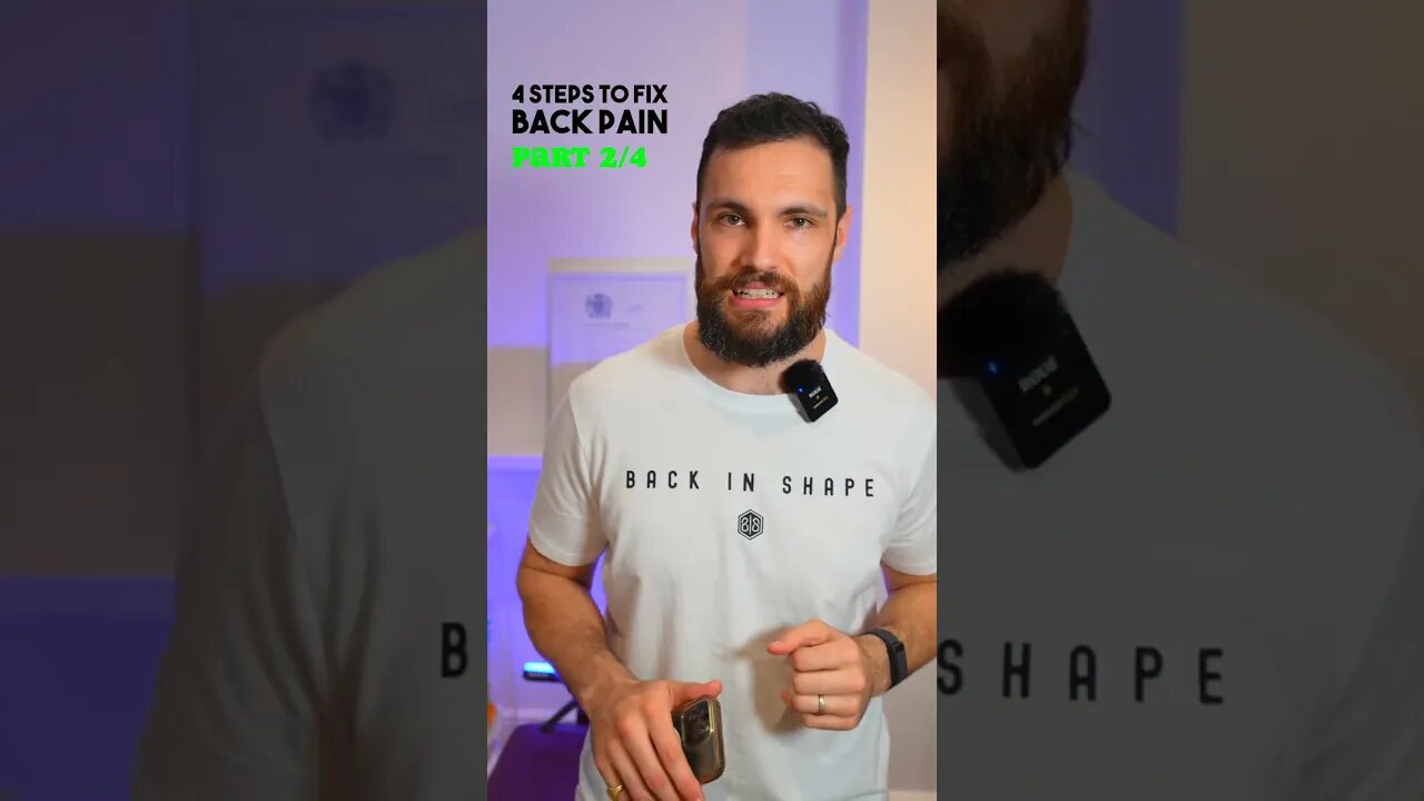4 Steps To Fix Back Pain (Part 2) #Shorts