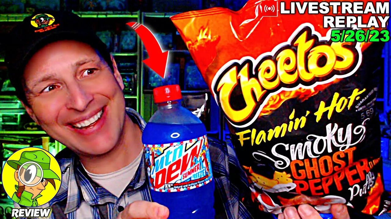 Cheetos® FLAMIN' HOT® SMOKY GHOST PEPPER PUFFS Review Livestream Replay 5.26.23 Peep THIS Out! 🕵️‍♂️