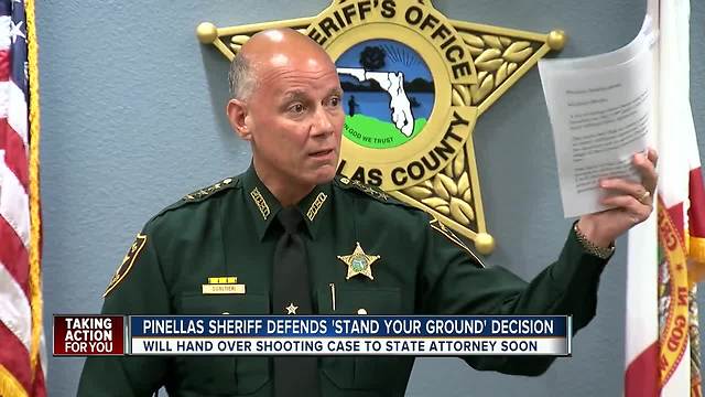 Pinellas Sheriff defends decision to not arrest 'Stand Your Ground' shooter
