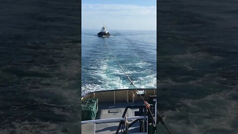 Towing Across Bass Strait. #trending #shorts #merchantnavy #lifeatsea #tuglife #tugboats #ocean