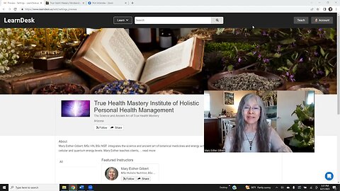 True Health Mastery Institute of Holistic Personal Health Management Founder: Mary Esther Gilbert