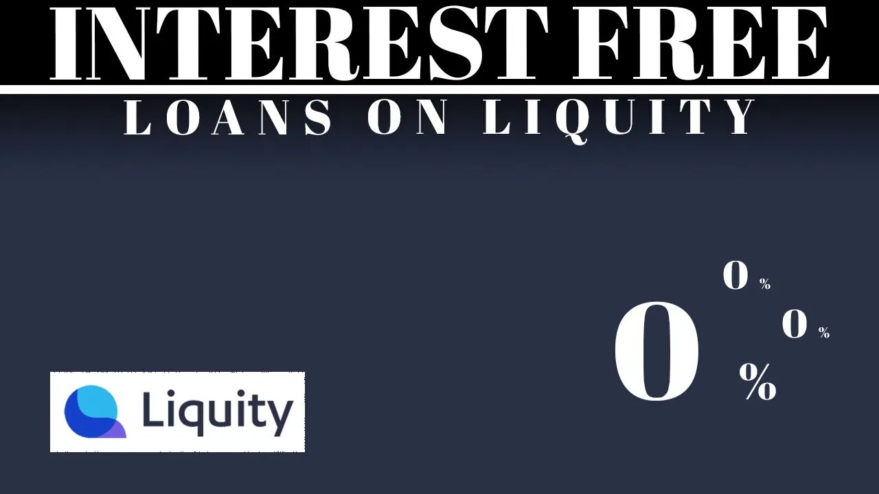 How to take out an interest free loan using Liquity