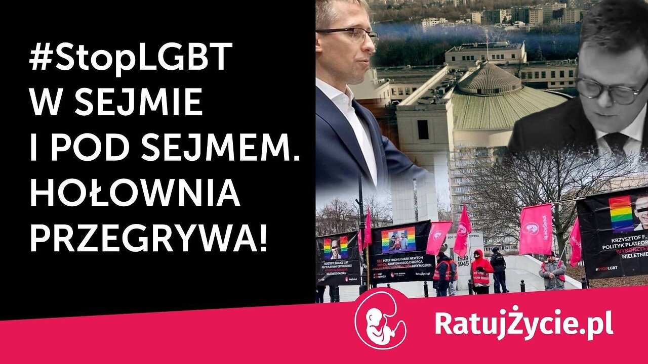 #stopLGBT w Sejmie i pod Sejmem! Hołownia przegrywa!