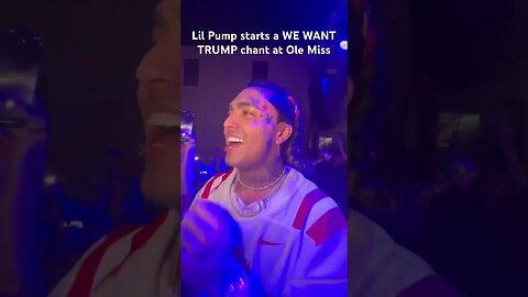 🇺🇸 Lil Pump starts a WE WANT TRUMP chant at #OleMiss - This season’s #FJB chant???