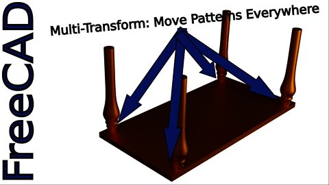 Freecad - How to "Pattern Patterns" With Multi-Transform |JOKO ENGINEERING|