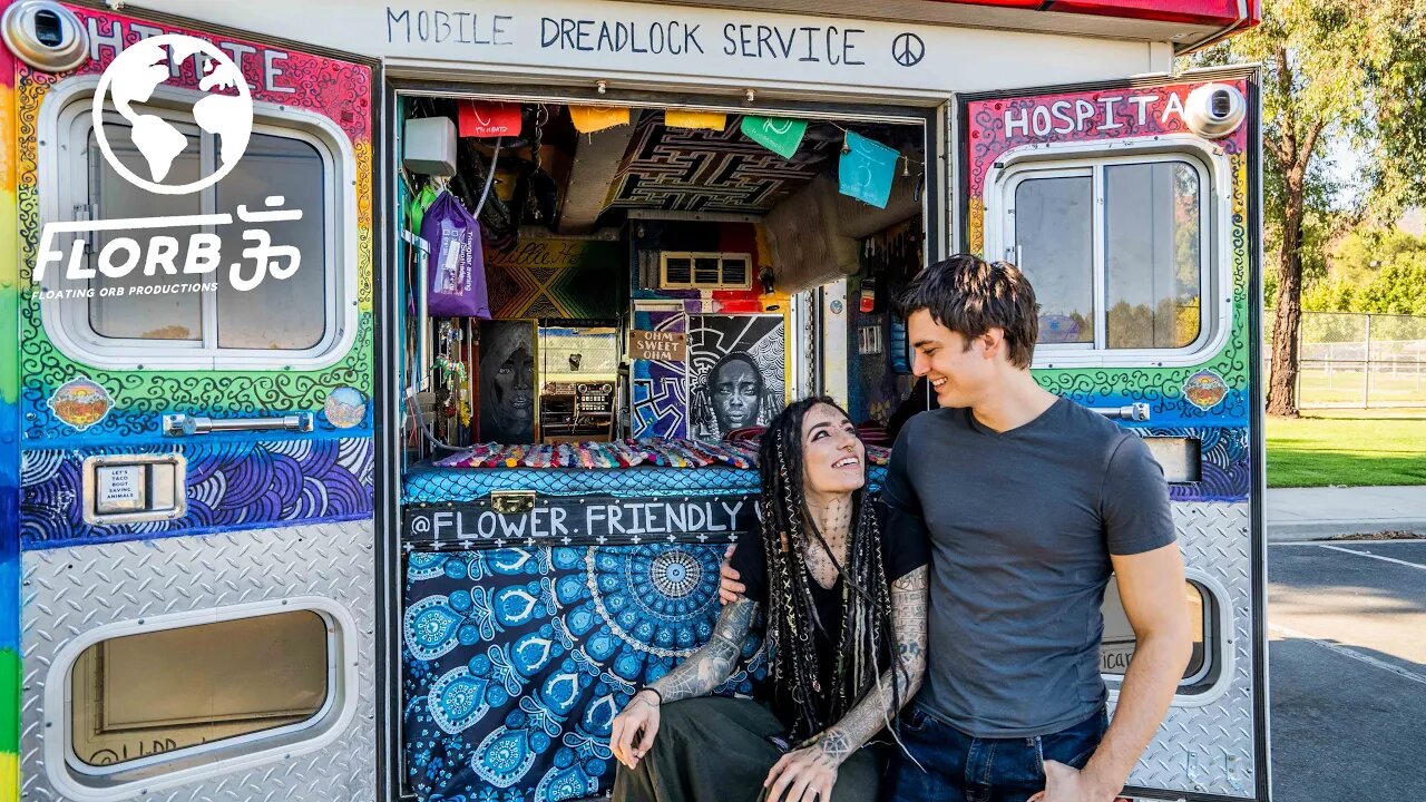 Couple's Artistic Ambulance Conversion for $5,600 with Cost of Van