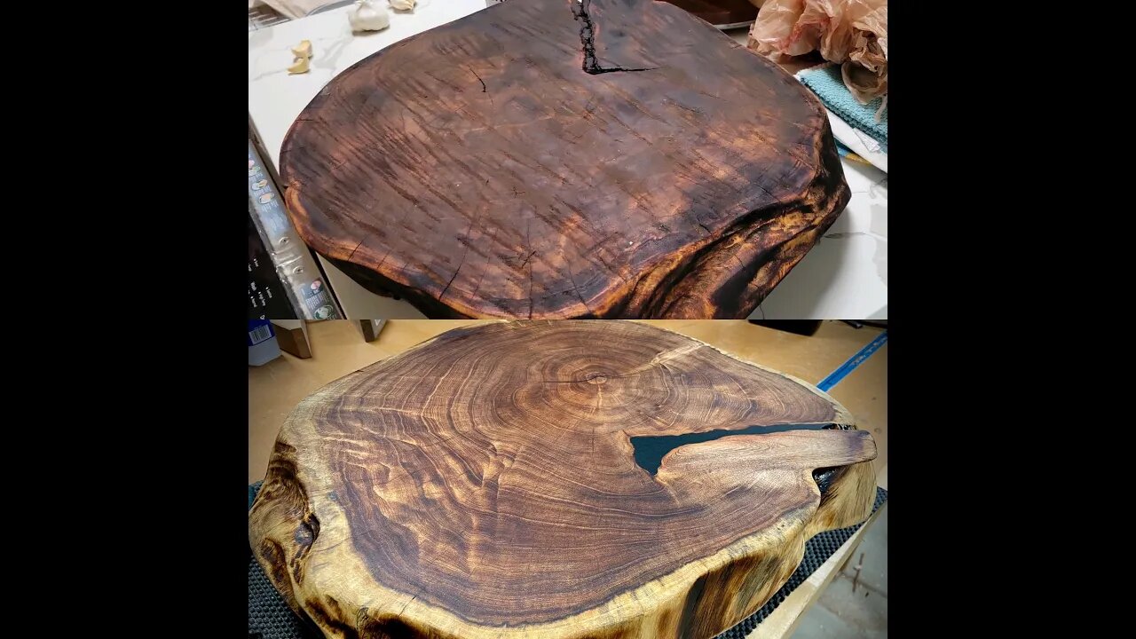 Fixing a Mesquite Chopping Block! (Shop sounds/No Commentary)