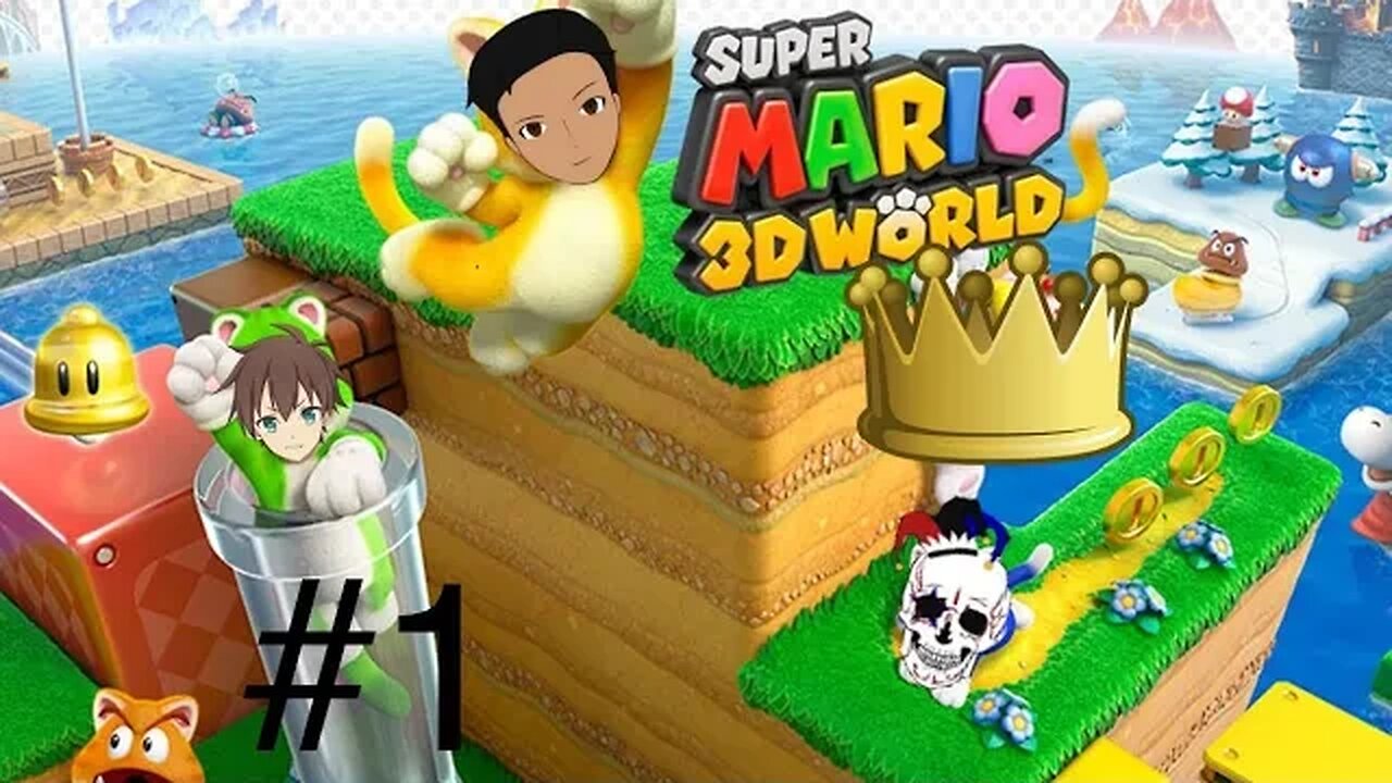 Super Mario 3D World Gameplay 1: Chaotic start