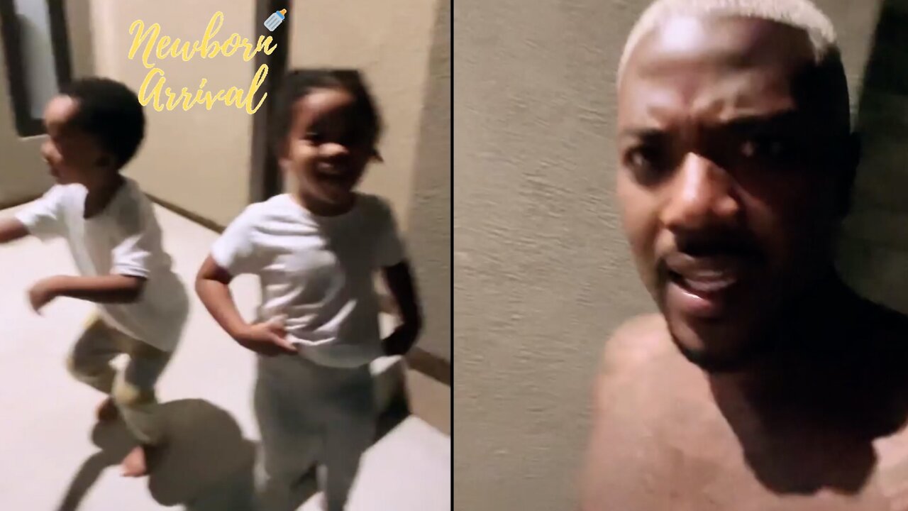 Ray J's Kids Laugh At His Six Pack! 😂