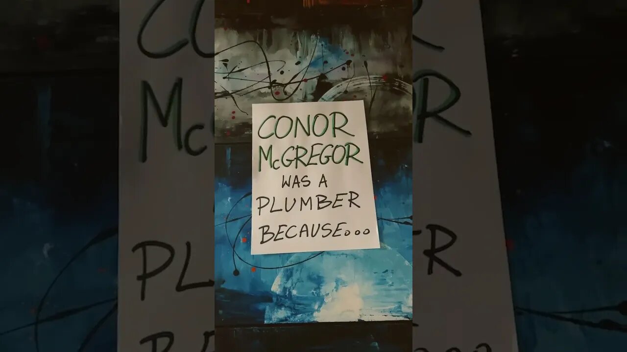 🥊Conor McGregor Plumbing Career🪠😂