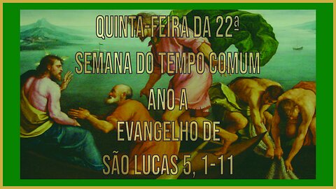 Evangelho da Quinta-feira da 22ª Semana do Tempo Comum Lc 4, 38-44