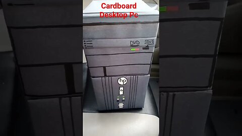 Showing Off My Cardboard Desktop PC #shorts #hp #cardboard