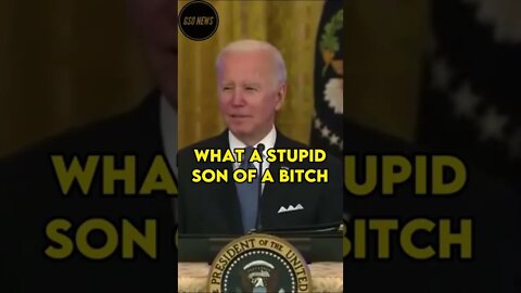 Biden calls Peter Doocy of Fox News a "stupid son of a b**ch"