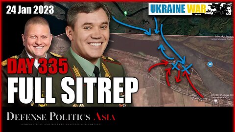 [ Ukraine SITREP ] Day 335 (24/1): Ukraine amphibious raid at Kherson Front; Russia Vuhledar assault