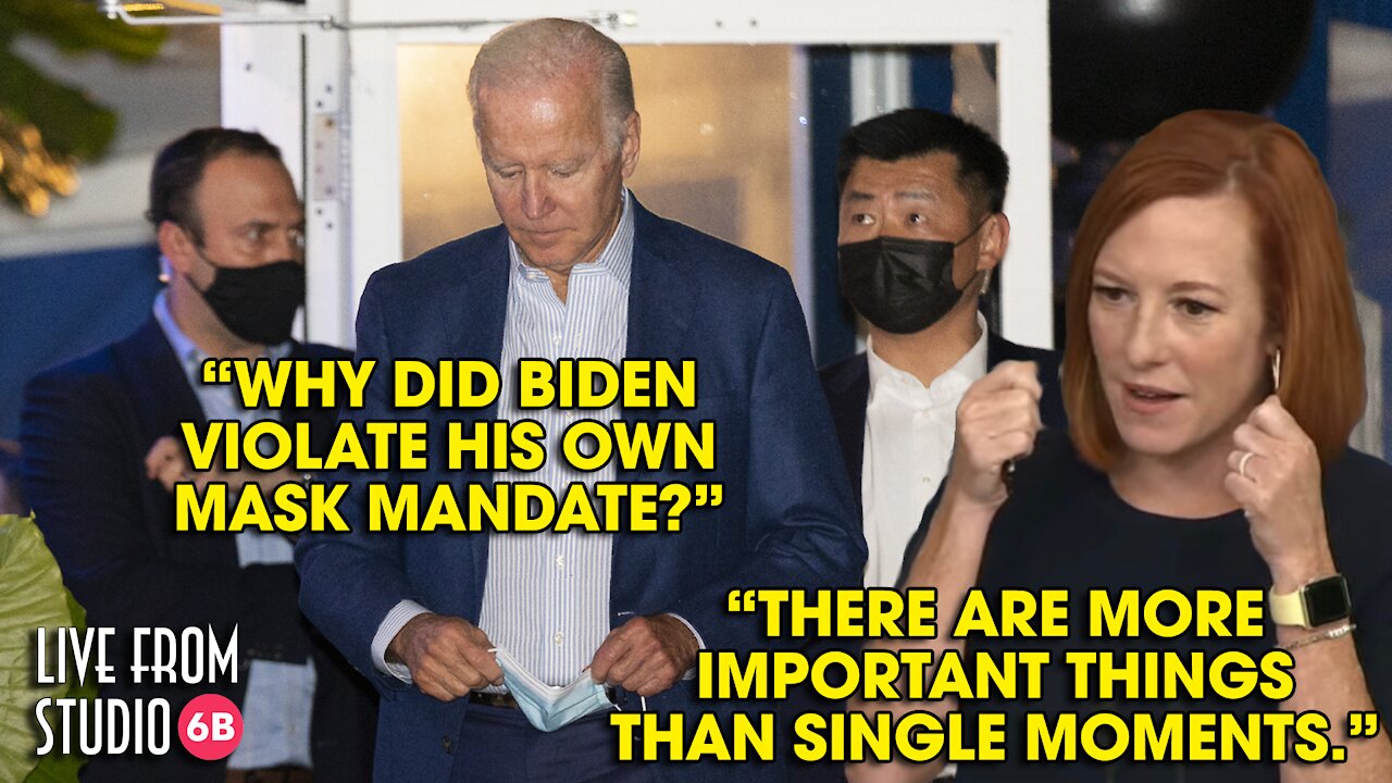 HYPOCRITE! Biden Violates Mask Mandate!