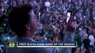 Bucks fall to the heat in first home game of the season.