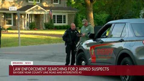 Residents asked to shelter in place as police search for 2 suspects near County Line Road and I-43