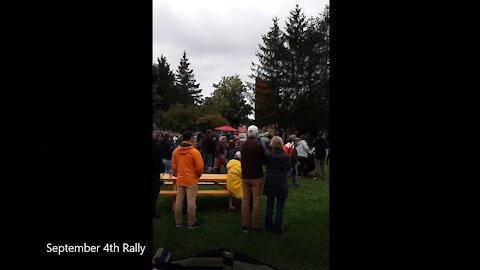 Freedom Rally at Moncton Riverfront Park, NB