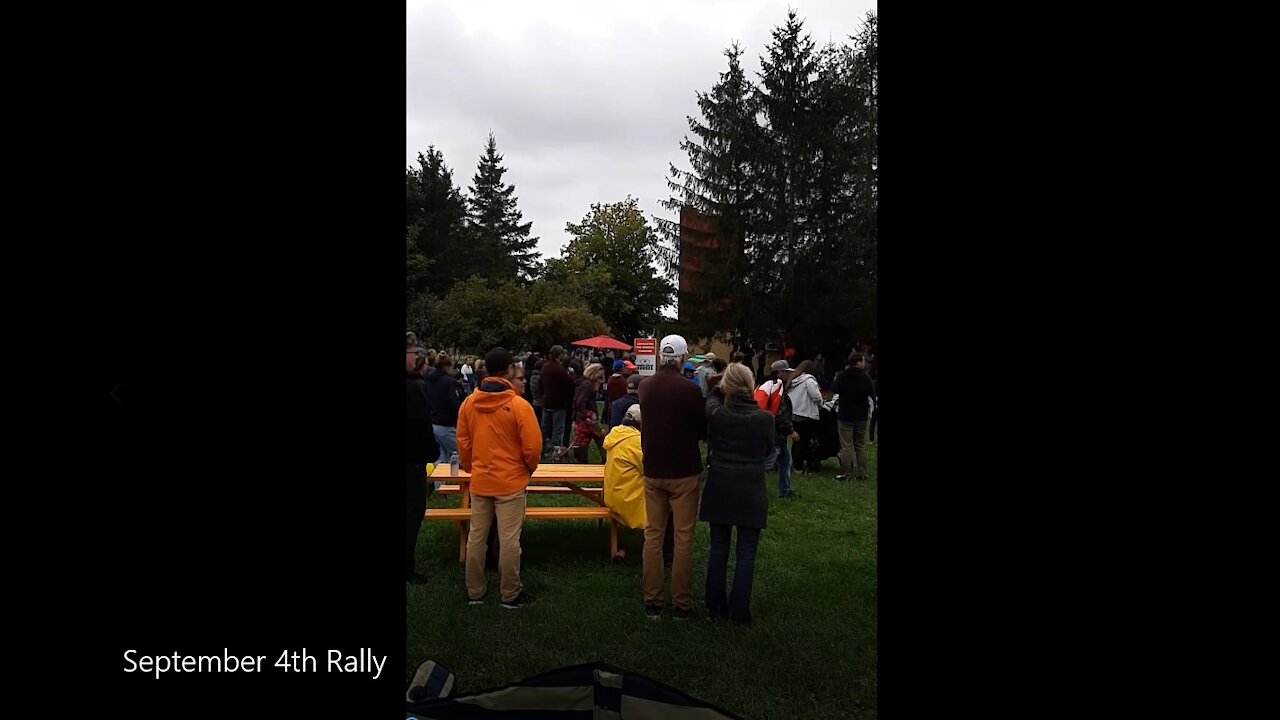 Freedom Rally at Moncton Riverfront Park, NB